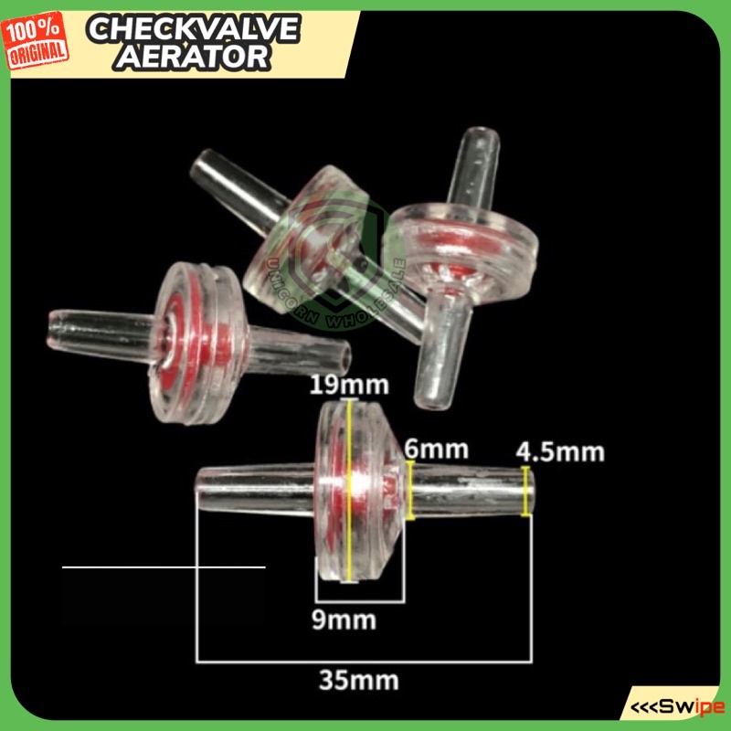 Jual CHECK VALVE AERATOR CO2 AQUARIUM AQUASCAPE MERAH | Shopee Indonesia