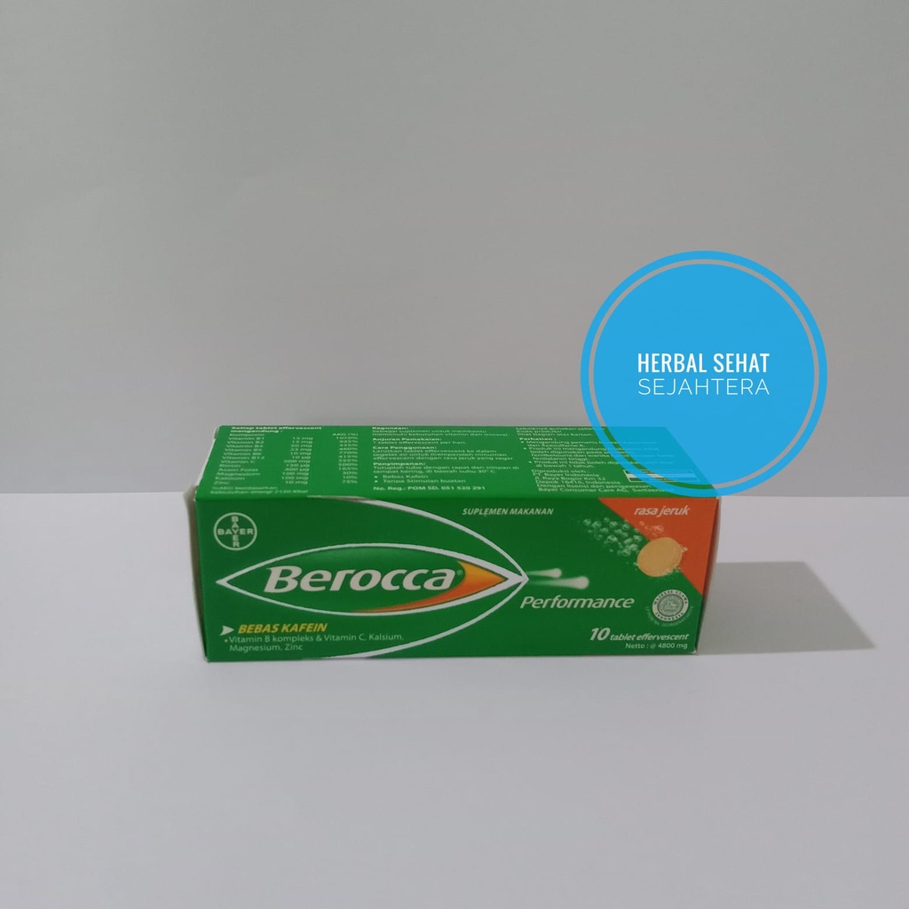 Jual BEROCCA Berocca Performance 10 Tablet Effervescent Beroca ...