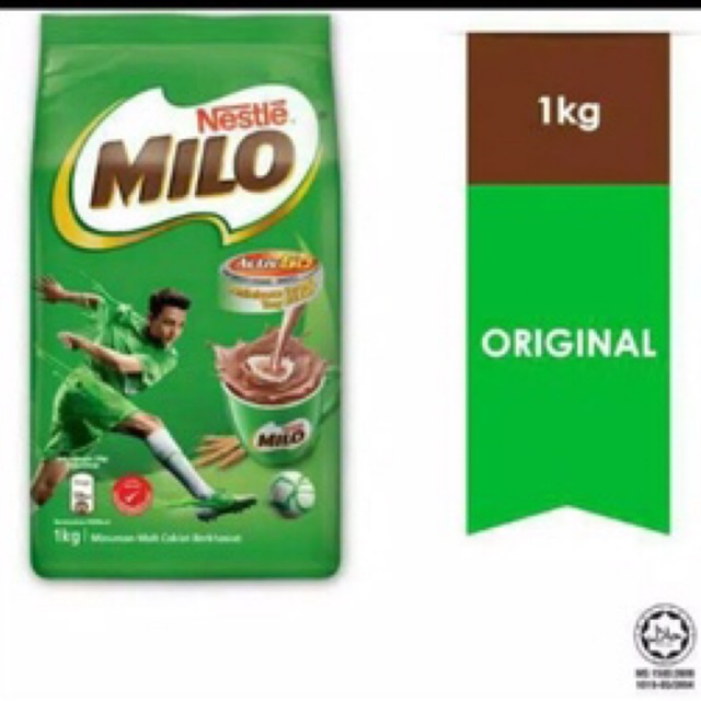 Jual MILO MALAYSIA 1KG ORIGINAL 100 !! ada label halal Shopee Indonesia
