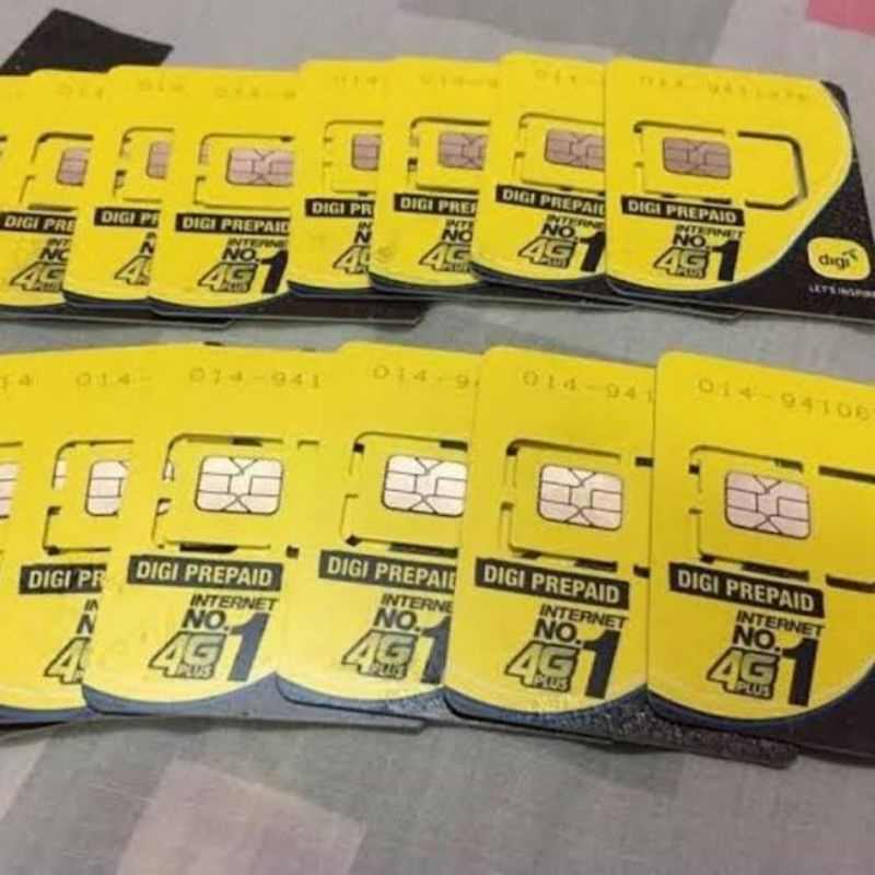 Jual KARTU PERDANA DIGI SIM CARD MALAYSIA Untuk travel ASEAN dan Game Shopee Indonesia