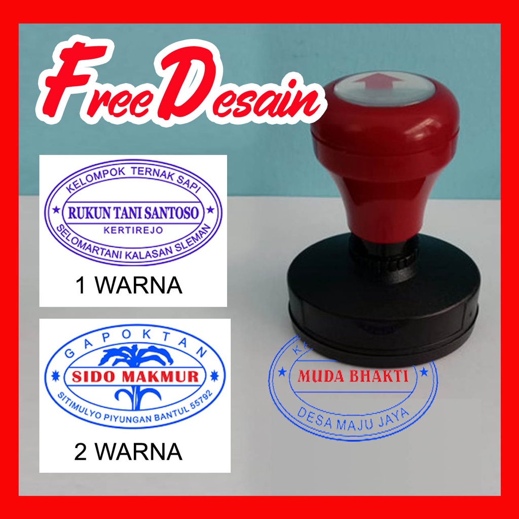 Jual Stempel Flash Oval Warna | Shopee Indonesia