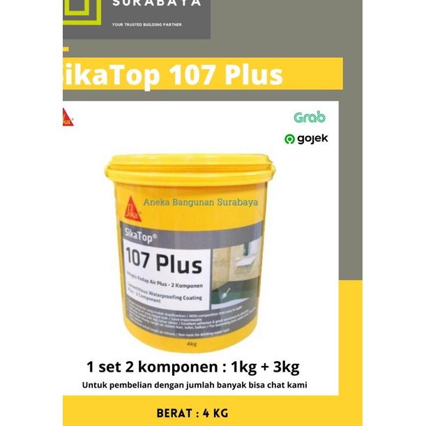 Jual Sika Top Plus Kg Sikatop Pelapis Kedap Air Komponen Shopee Indonesia