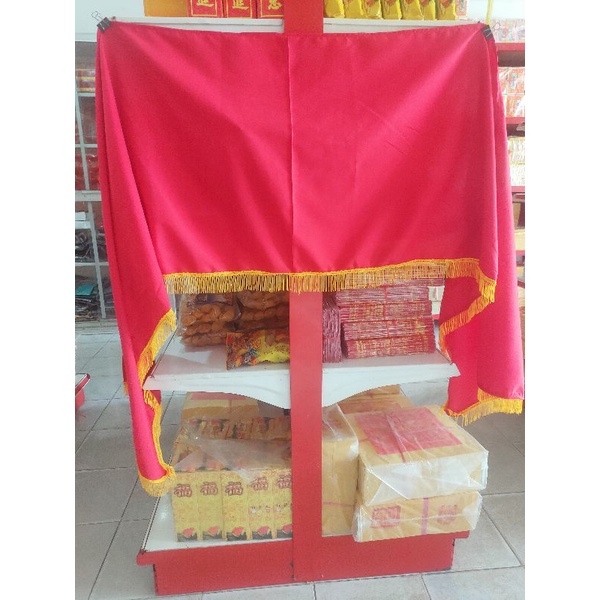 Jual kain merah pintu/ang cai jumbai | Shopee Indonesia