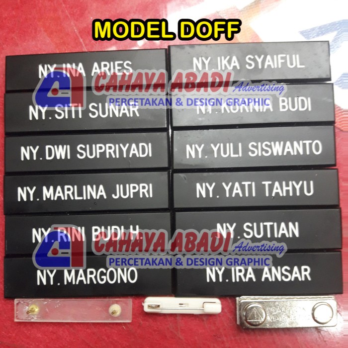 Jual Id Tag Nama Dada Atau Name Tag Atau Papan Nama Nyonya Shopee