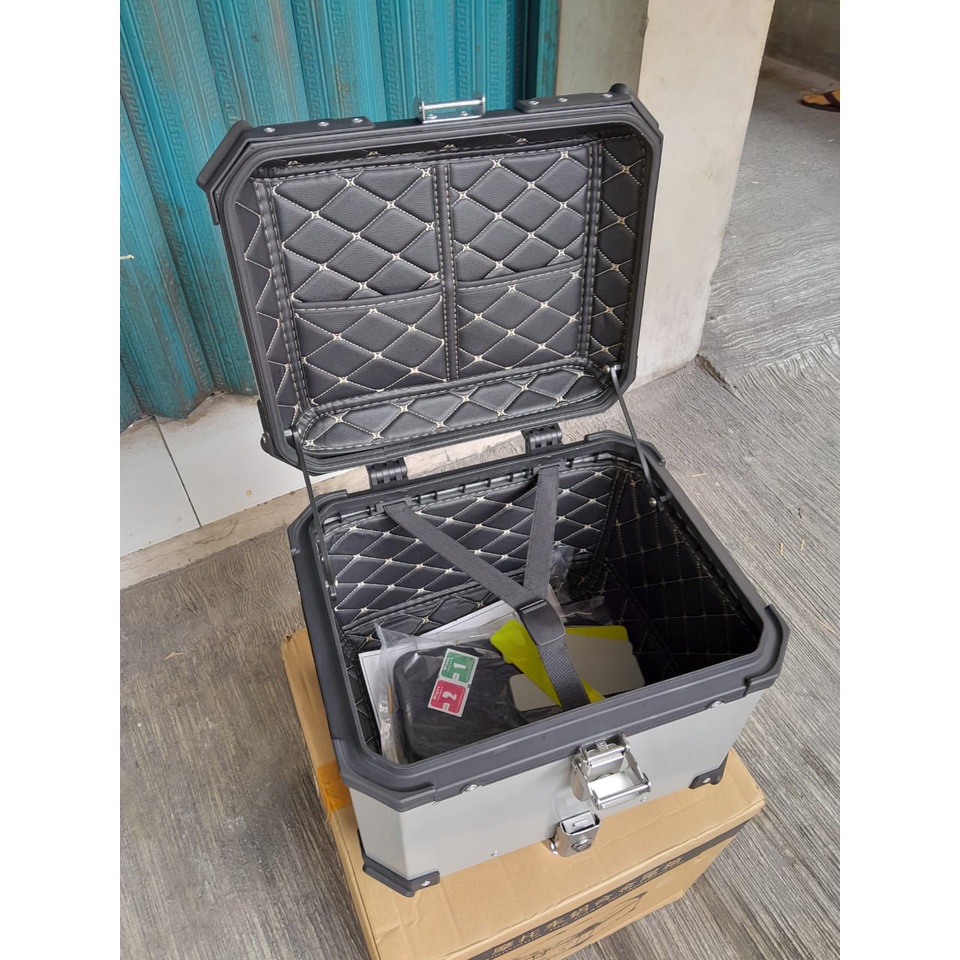 Jual TopBox Motor Kunci Alumunium Pannier Bracket Kotak Top Box 45L 50 ...