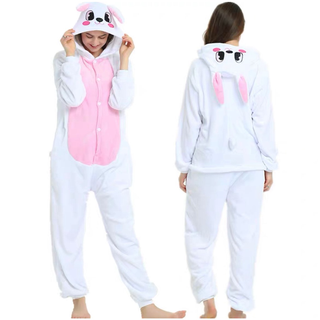 Jual BAJU ONESIE KOSTUM KELINCI PINK RABBIT BUNNY COSPLAY BAJU TIDUR ...