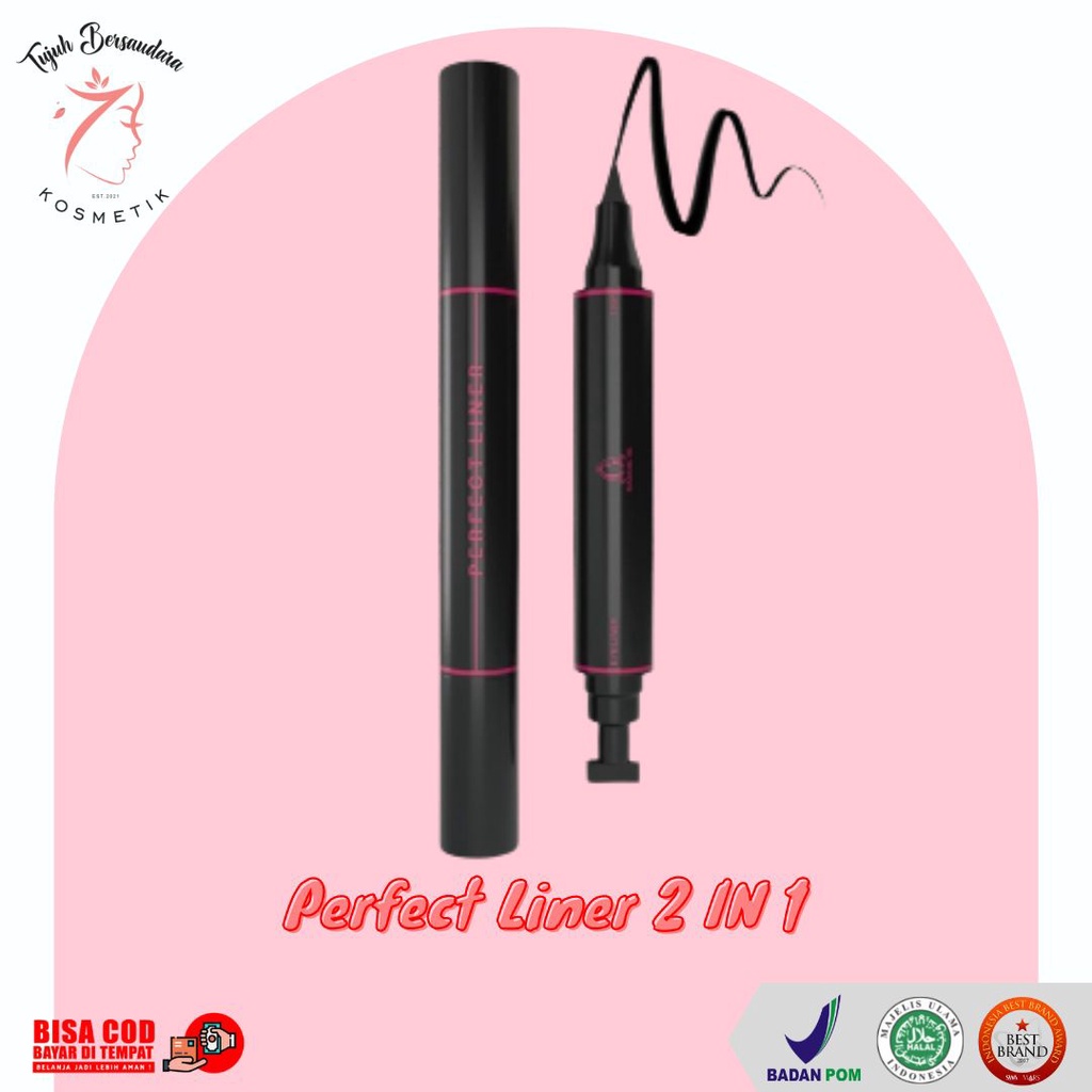 Jual Madame Gie Perfect Liner 2in1 Eyeliner Black Two In One Stamp