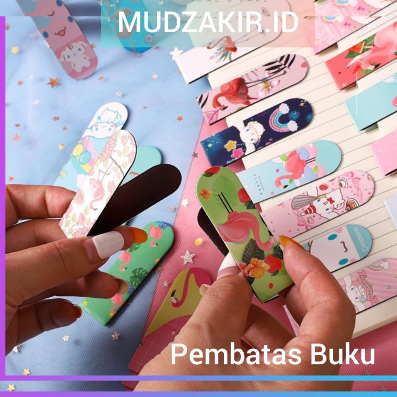 Jual [MD] PEMBATAS BUKU MOTIF CARTOON PENANDA BUKU MAGNET BOOKMARK