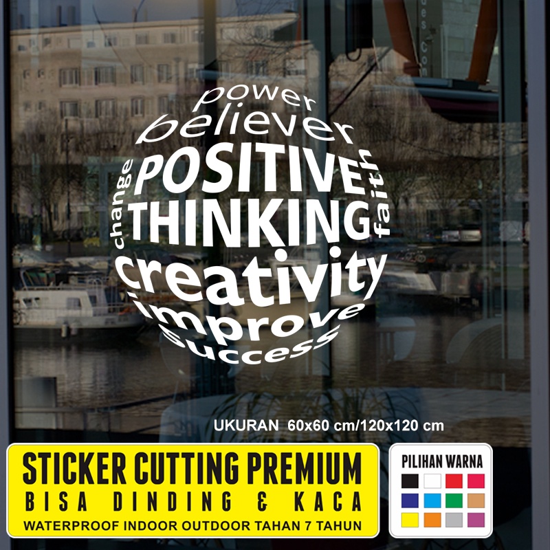 Jual Stiker Dinding Quotes Motivasi Kata Kata Cafe Resto Kantor Positif ...