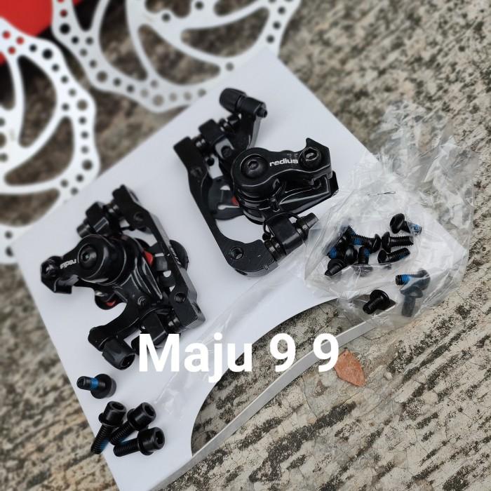 Jual Disc Brake Radius BrCx7 Mekanik Rem Set Rem Disc Brake Plus Rotor