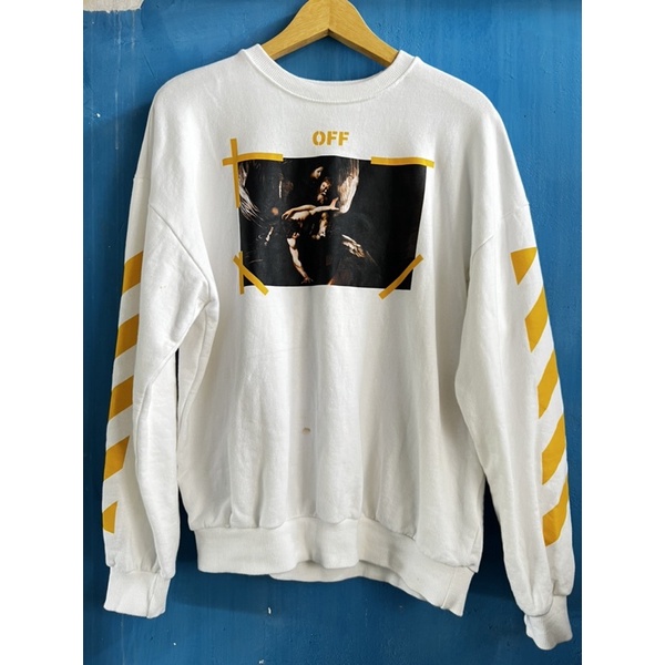 Baju Kaos Crewneck Off White Original Second