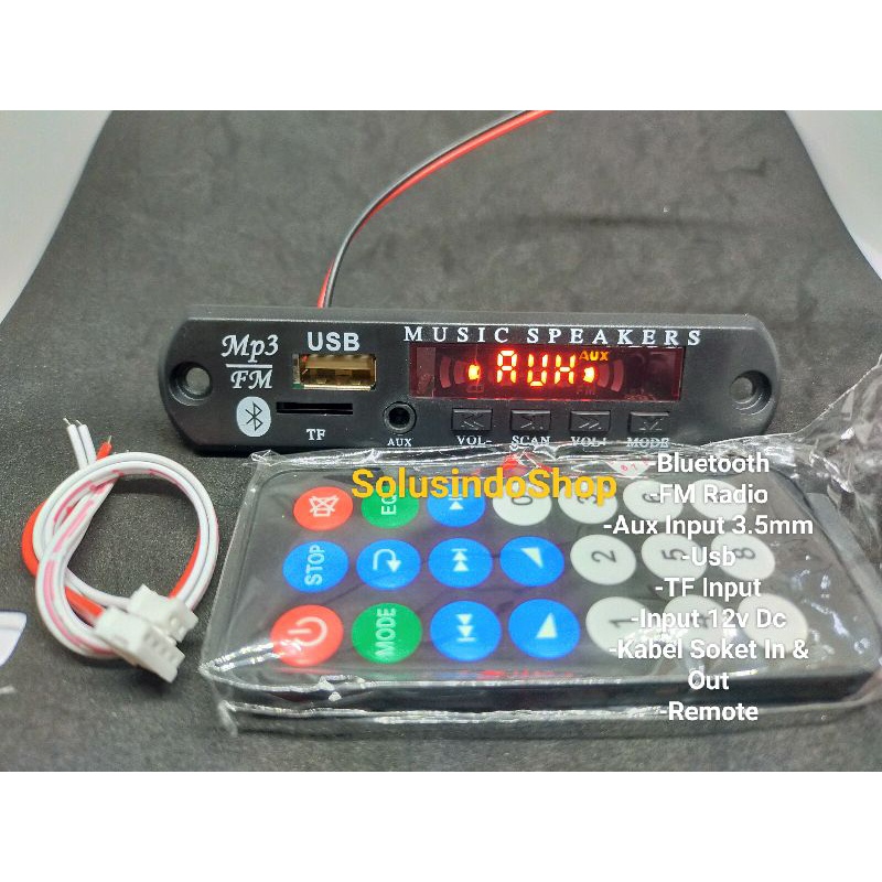 Jual Modul Mp3 Bluetooth USB FM Radio / Kit Modul MP3 Player Bluetooth