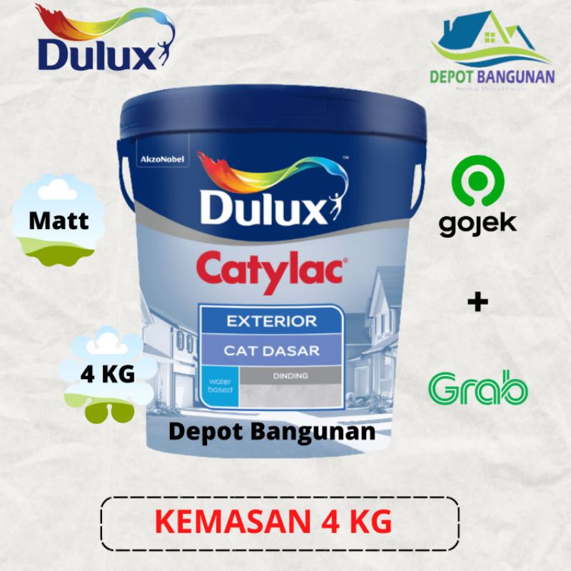 Jual Cat Dasar Tembok Alkali Sealer Cat Dasar Dulux Catylac Exterior 4 Kg Shopee Indonesia 7483