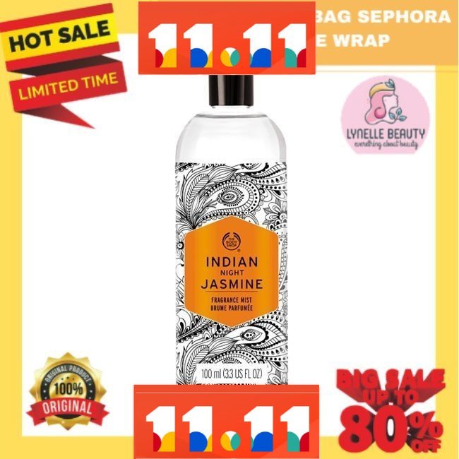 Jual Authentic [ORIGINAL] The Body Shop Indian Night Jasmine Fragrance Mist 100 ml Shopee