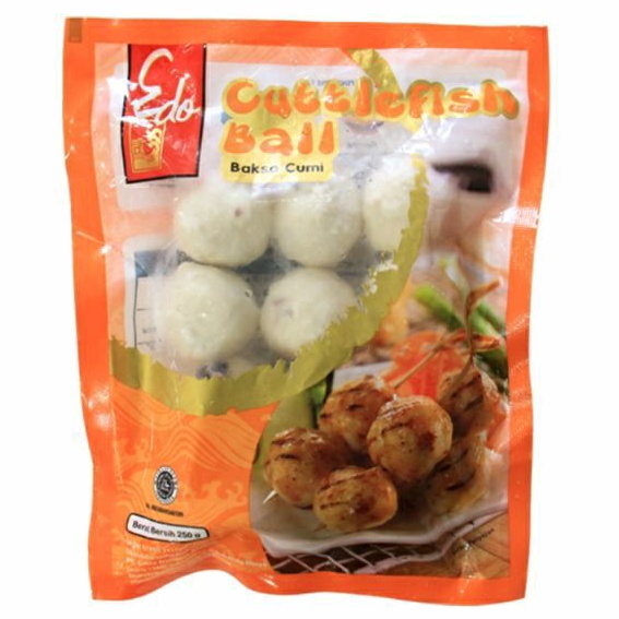 Jual EDO CUTTLE FISH BALL BAKSO CUMI 250 gram | Shopee Indonesia