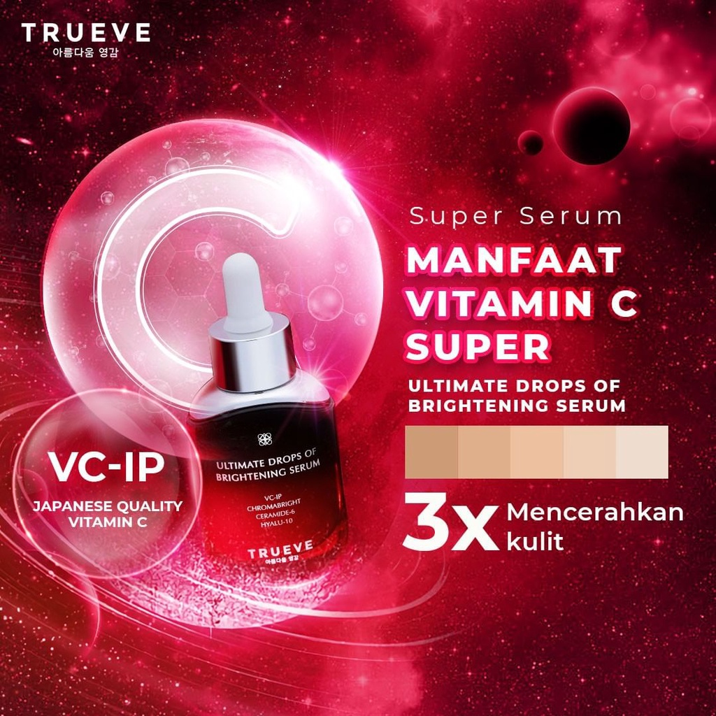 Jual Truve Vitamin C Brightening Serum Vit C Pencerah Wajah Glowing ...