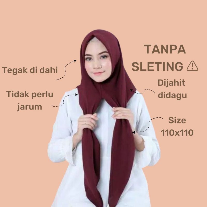 Hijab Segi3 Langsung Pake \\segi 4 instan Bella square