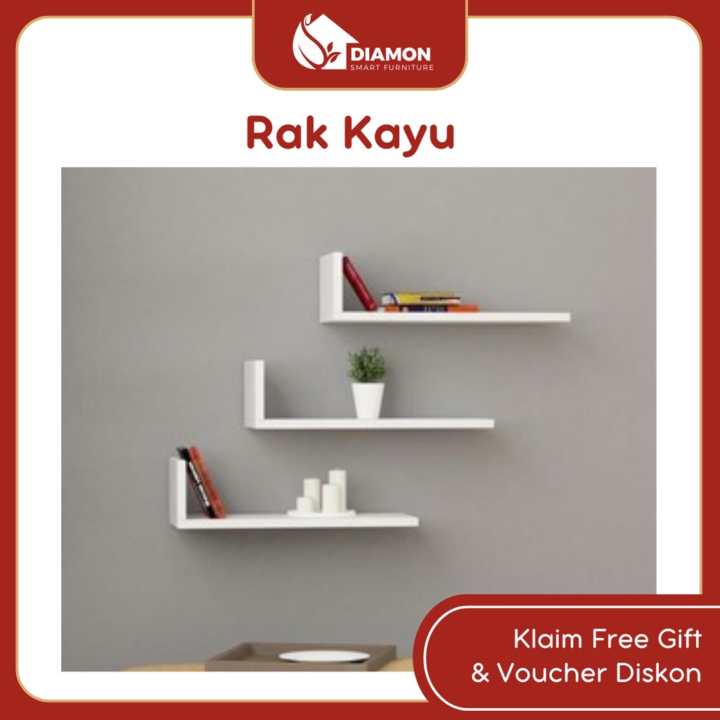 Jual Rak Dinding | Fly Shelves | Ambalan | Rak Hias | Leter L Wall ...
