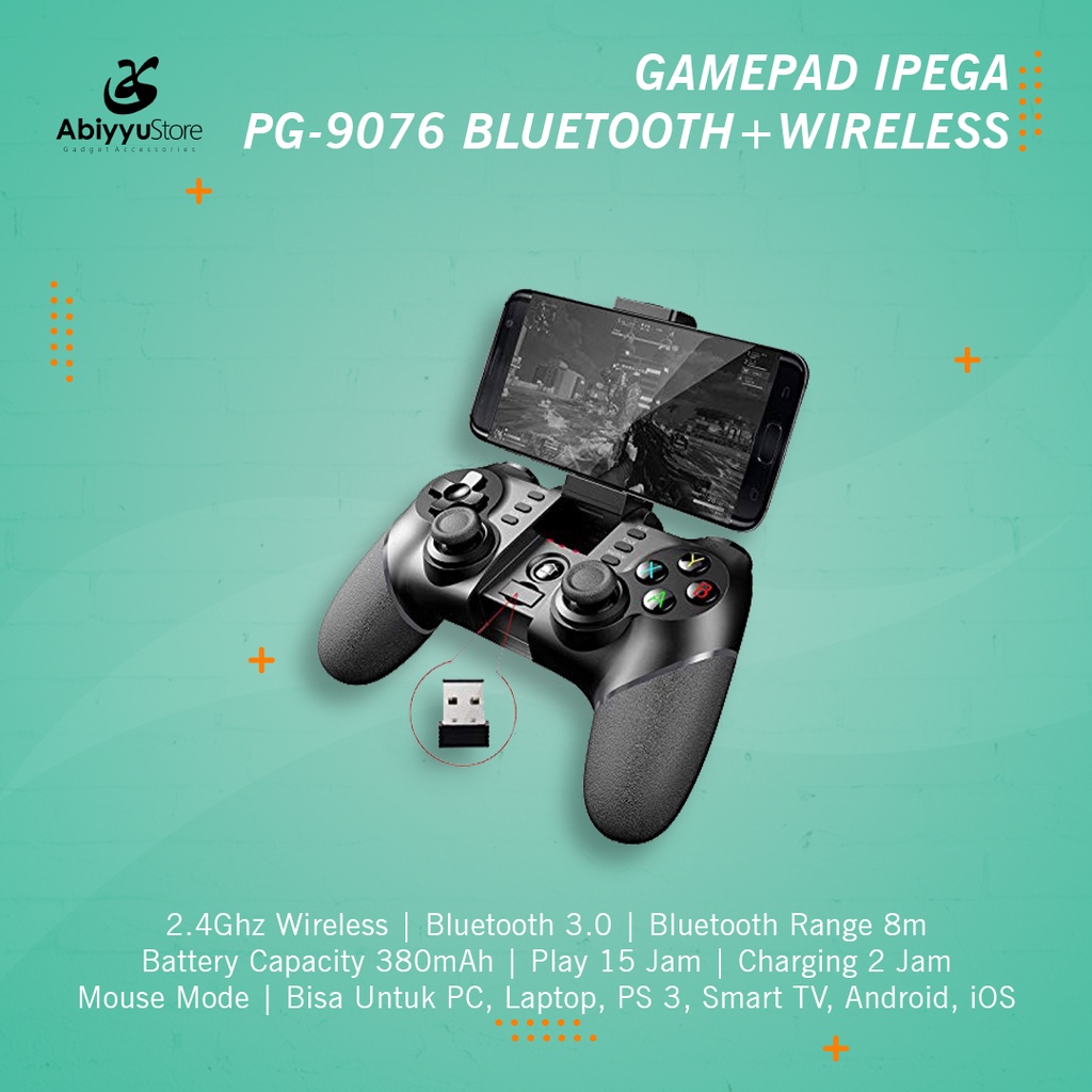 Jual Gamepad Bluetooth Ipega PG-9076 Wireless Stick Gaming Joystick ...