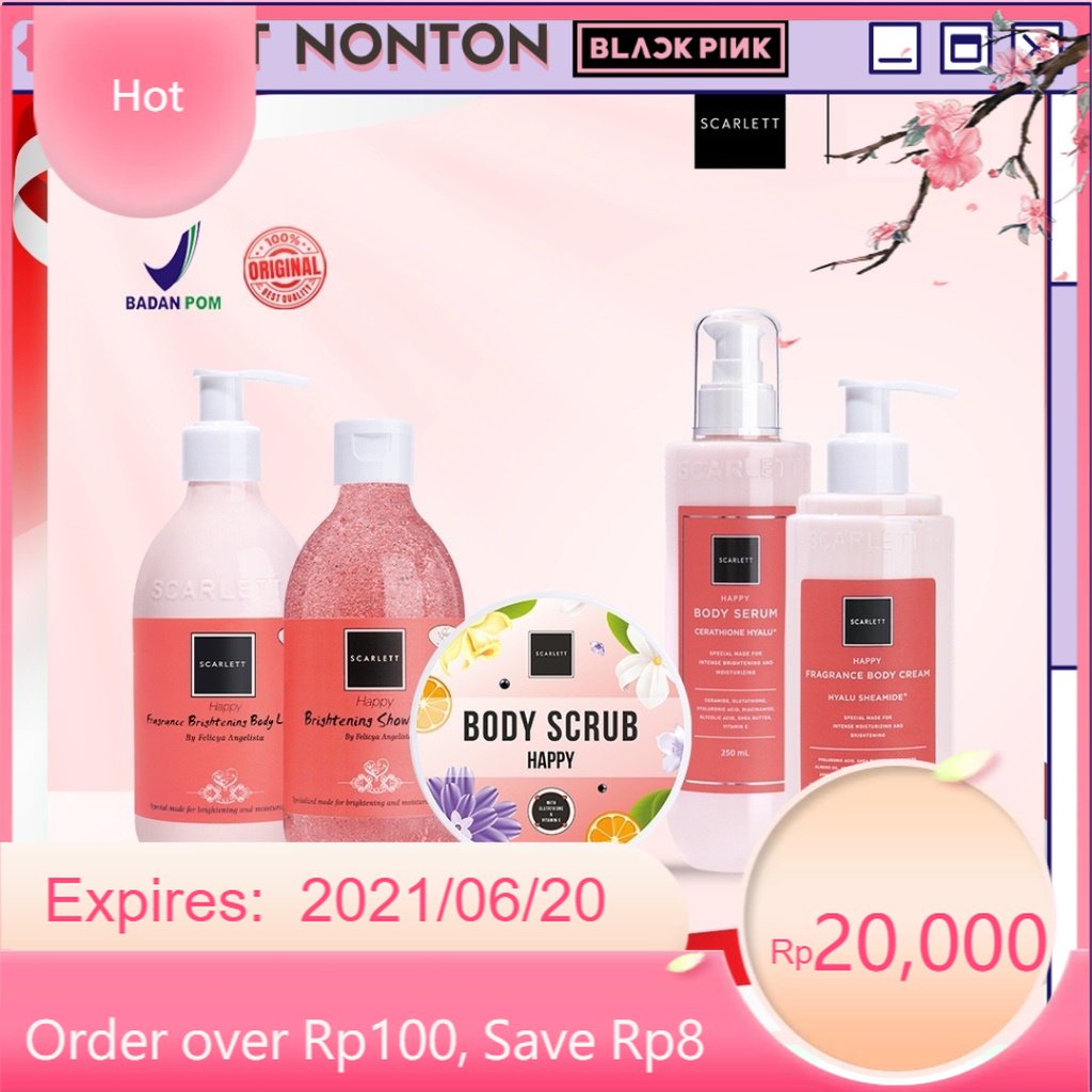 Jual Scarlet Whitening Series Paket Lengkap Scarlett By Felicya