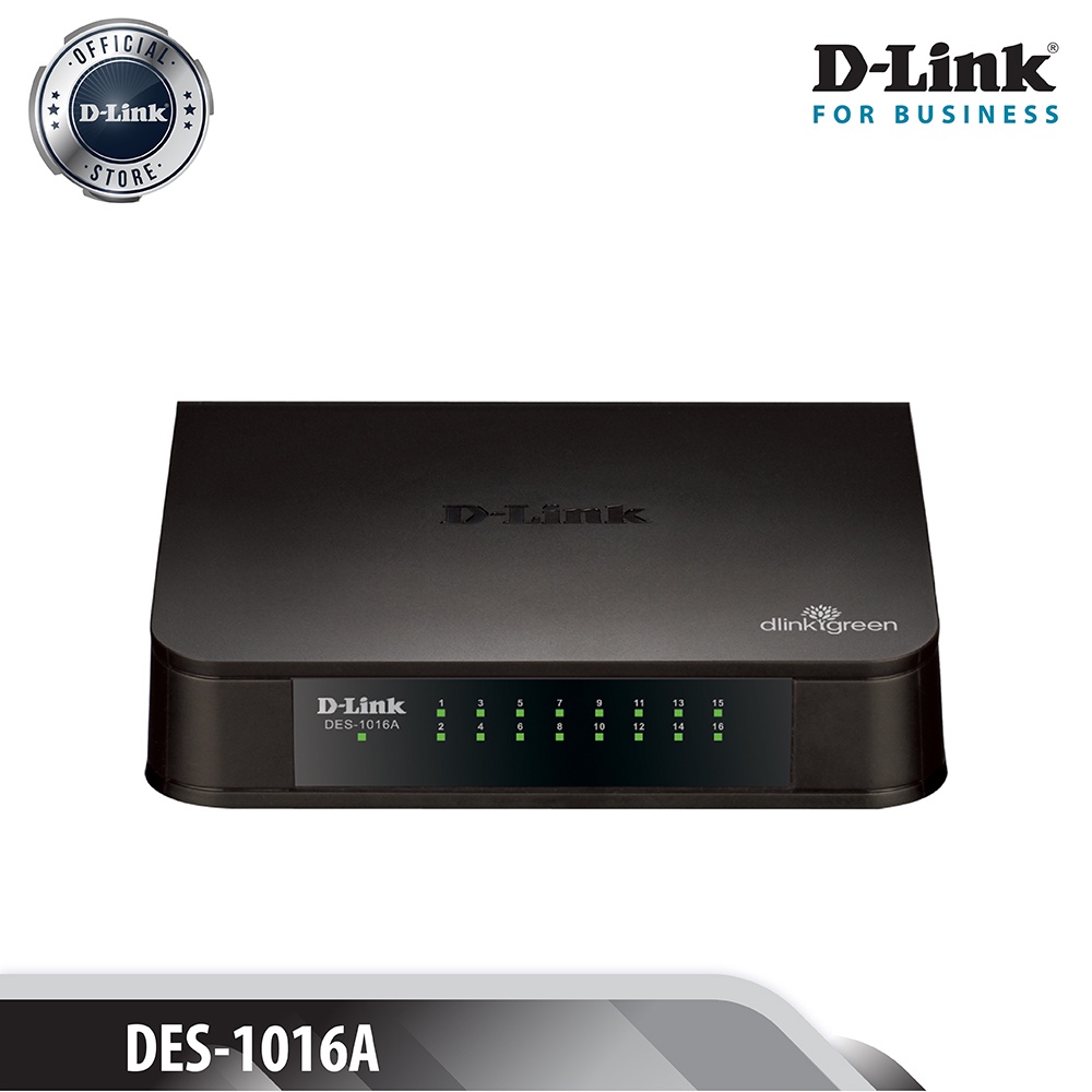 Jual D-Link DES-1016A 16 port 10/100M Unmanaged Standalone Switch ...