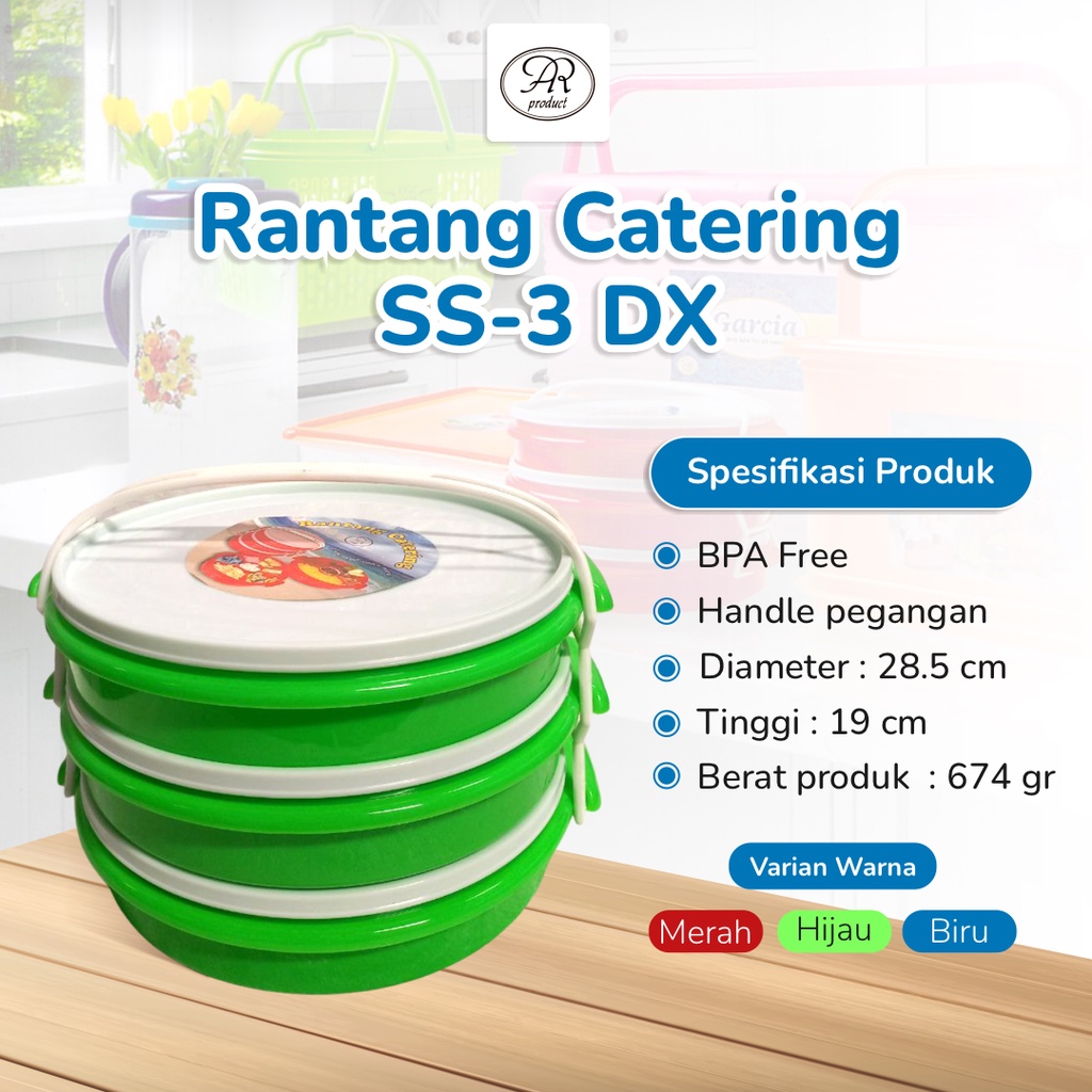 Jual Rantang Catering Susun Dx Kotak Makanan Koli Isi Pcs