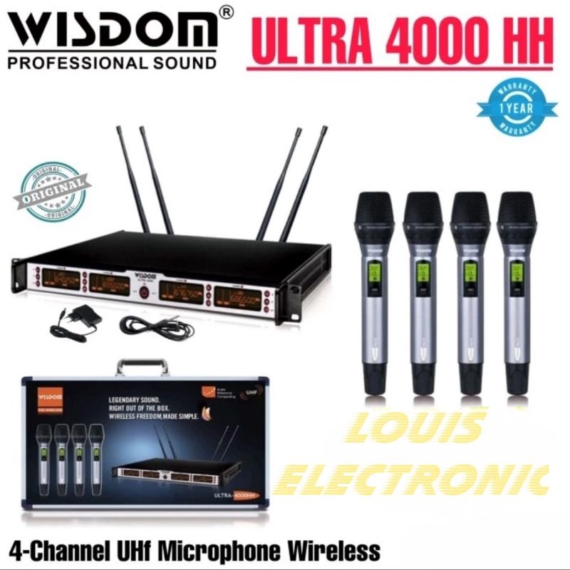 Jual Mic Microphone Wireless Wisdom Ultra Hh Hh Mic Handle