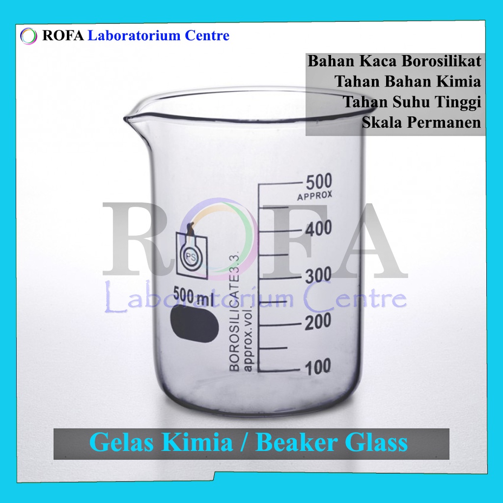 Jual Gelas Kimia Beaker Glass Gelas Piala Gelas Beaker Gelas Pyrex 500 Ml Shopee Indonesia 1235
