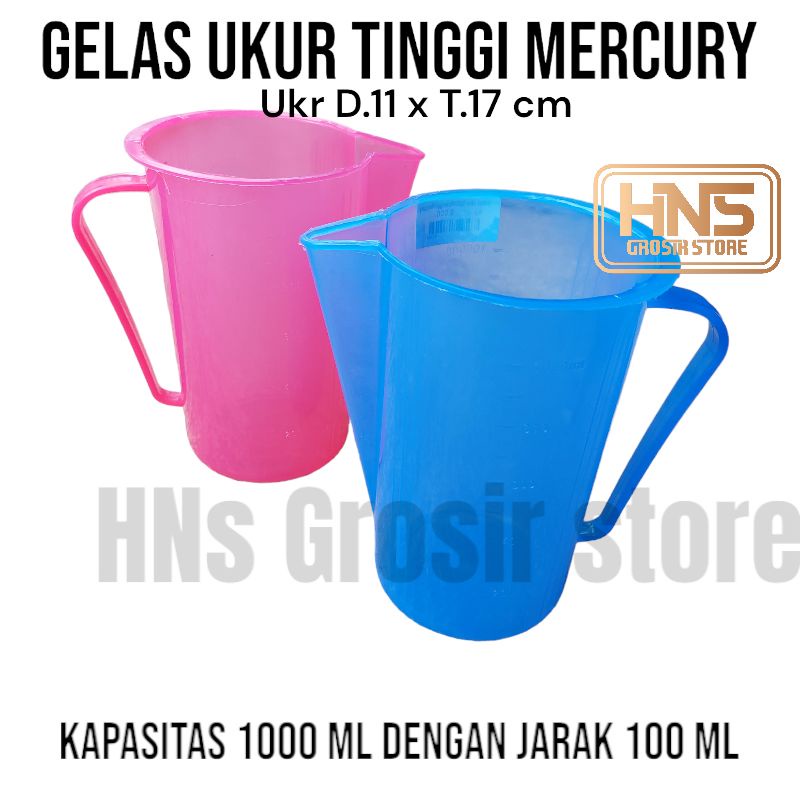Jual Gelas Ukur Takaran Gula 1000 Ml Mercury Tinggi Plastik Grosir Shopee Indonesia 5014