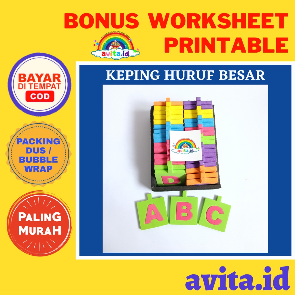 Jual avita.id KEPING HURUF BESAR | Shopee Indonesia