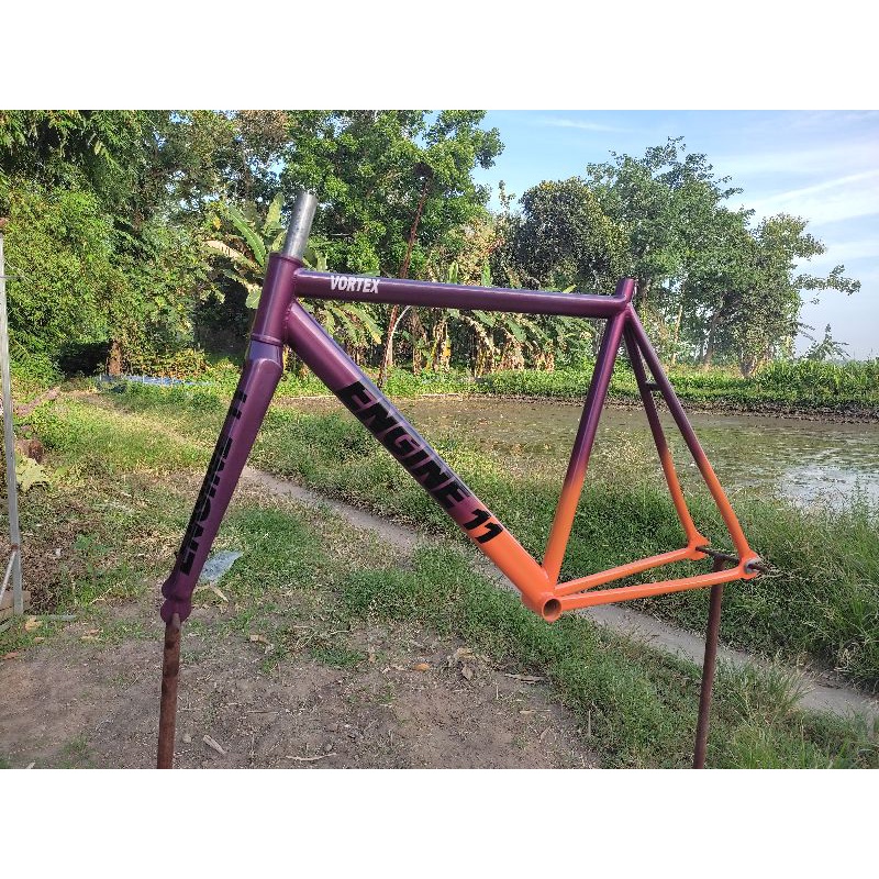 Jual frame fork fixie engine 11 custom | Shopee Indonesia