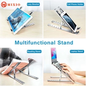 Stand Holder 100 Alluminium Full Alluminium Laptop Macbook Notebook IPAD Mac Dudukan Lipat Pro