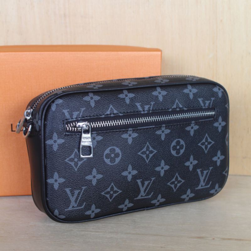 Jual Clutch Lv louis Vuitton Clutch - Handbag Pria Kulit Sapi Asli Kasual  61693 clutch pria / Tas tangan