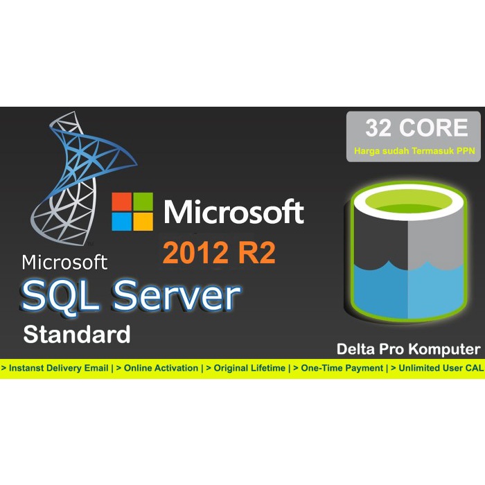 Jual Microsoft SQL Server 2012 R2 Standard 32 Core Unlimited CAL ...