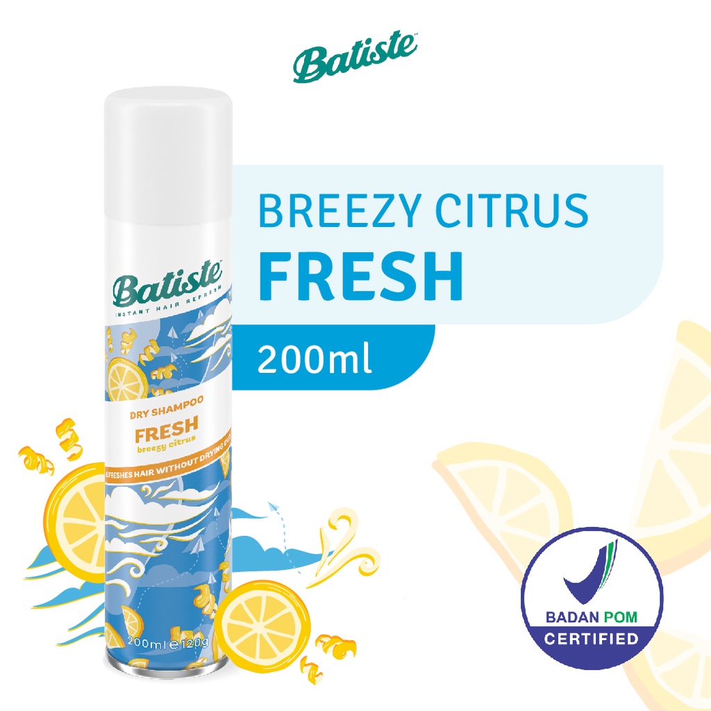 Jual Batiste Light Breezy Fresh Dry Shampoo Ml Shopee Indonesia