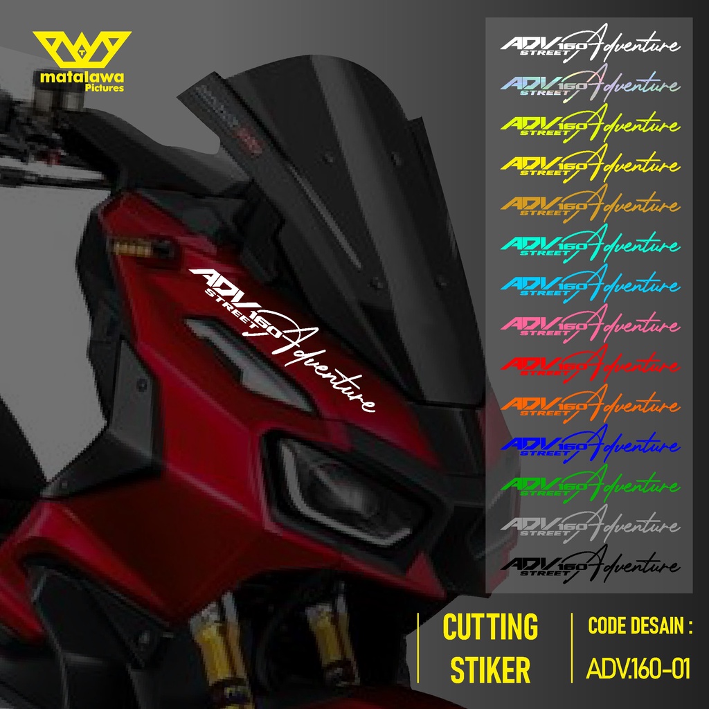 Jual Cutting Sticker Adv Stiker Lis Variasi Motor Honda Adv Street Adventure Signature