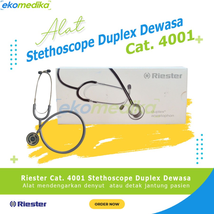 Jual RIESTER Stetoskop Duplex Dewasa Cat 4001 - Stetoskop Duplex ...