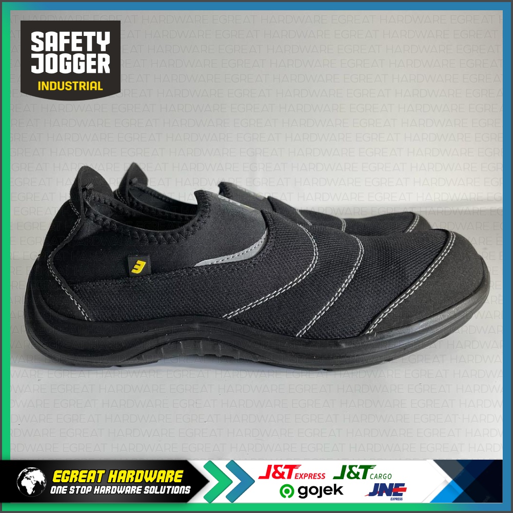 Jual Sepatu Safety Jogger YUKON BLACK S1P ESD SRC Toecap Steel Shopee Indonesia