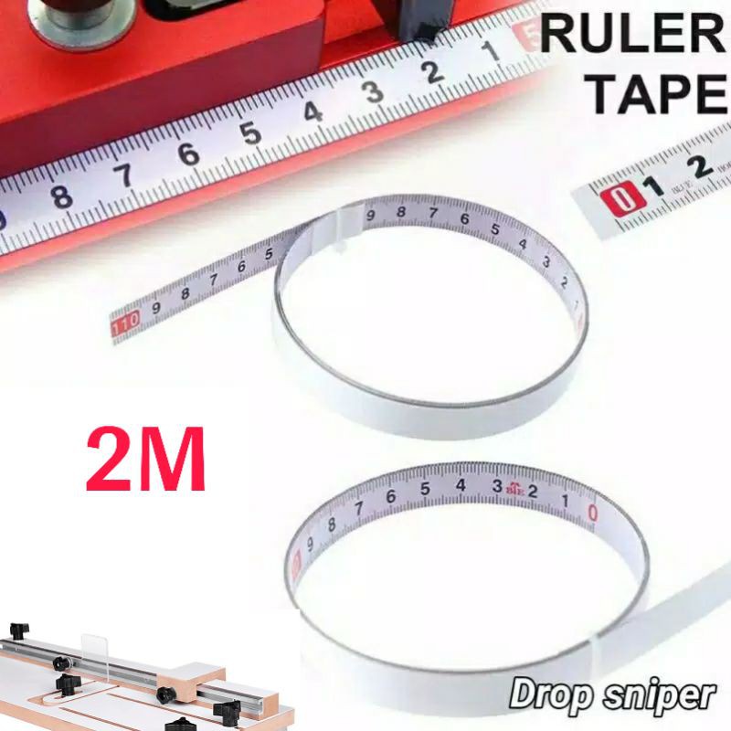 Jual Meteran Tempel Meja Table Saw Scale Bar Steel Ruler Adhesive