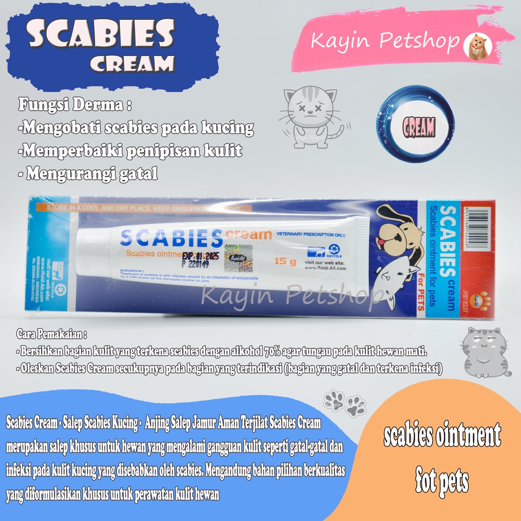Jual SCABIES CREAM 15gr - Cream Anti Scabies (obat salep kutu anjing ...