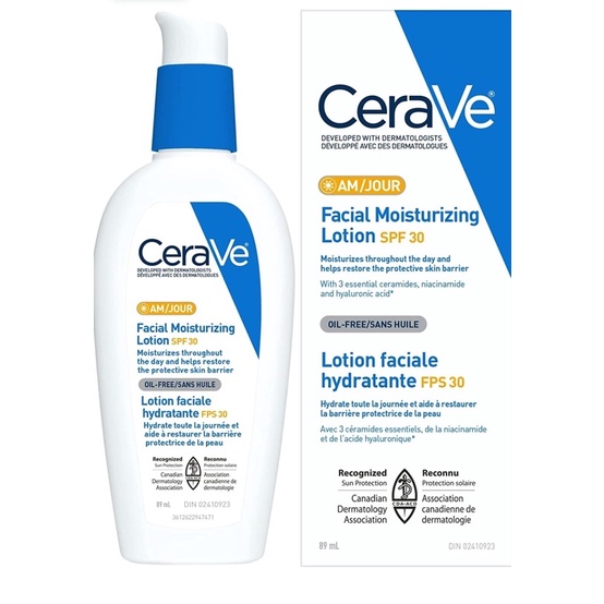 Jual CERAVE face moisturizer spf 30 89ml ORIGINAL USA Shopee Indonesia
