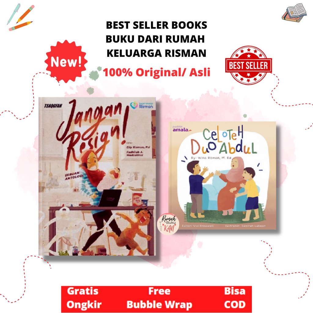 Jual BUKU PARENTING JANGAN RESIGN - CELOTEH DUO ABDUL Wina risman rumah  keluarga risman Parenting ++ | Shopee Indonesia