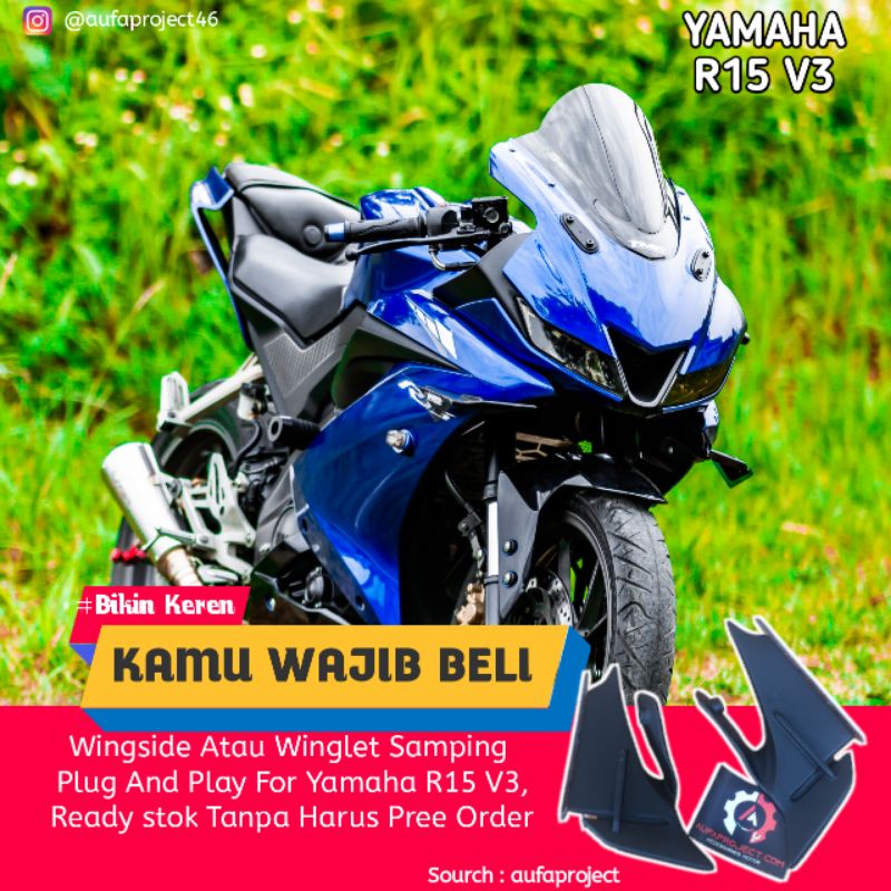 Jual Wingside Atau Winglet Samping Yamaha R15 V3 | Shopee Indonesia