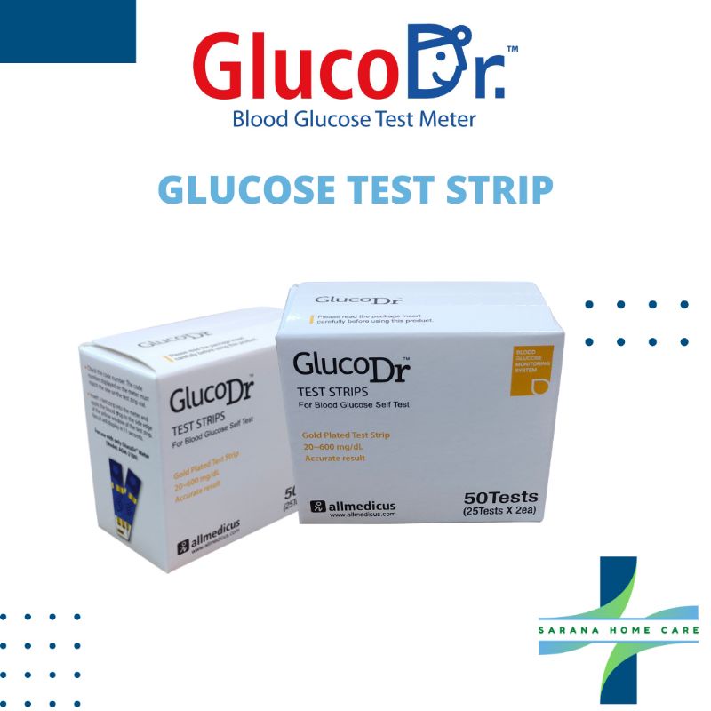 Jual GlucoDr Glucose Test Strip AGM2100/Strip gula darah/cek gula