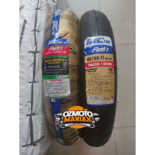 Jual Paket Ban IRC Fasti 1 Size 90/80-17 & 110/70-17 (Soft Compound ...