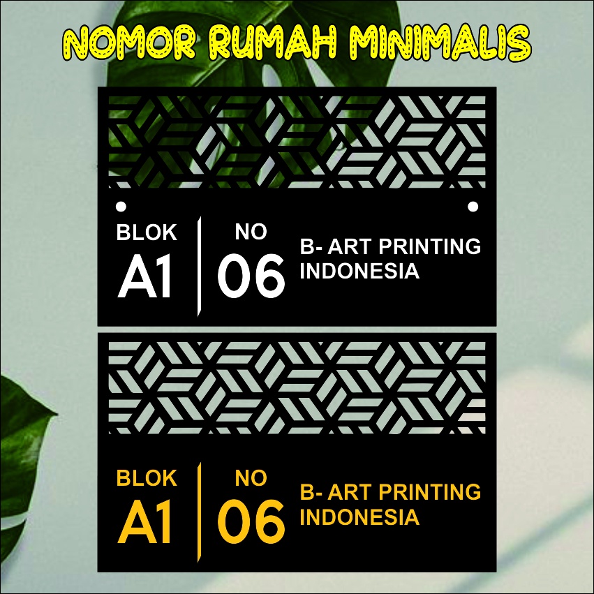 Jual Papan Nomor Rumah Akrilik | Nomer Rumah Akrilik | No Rumah Akrilik ...