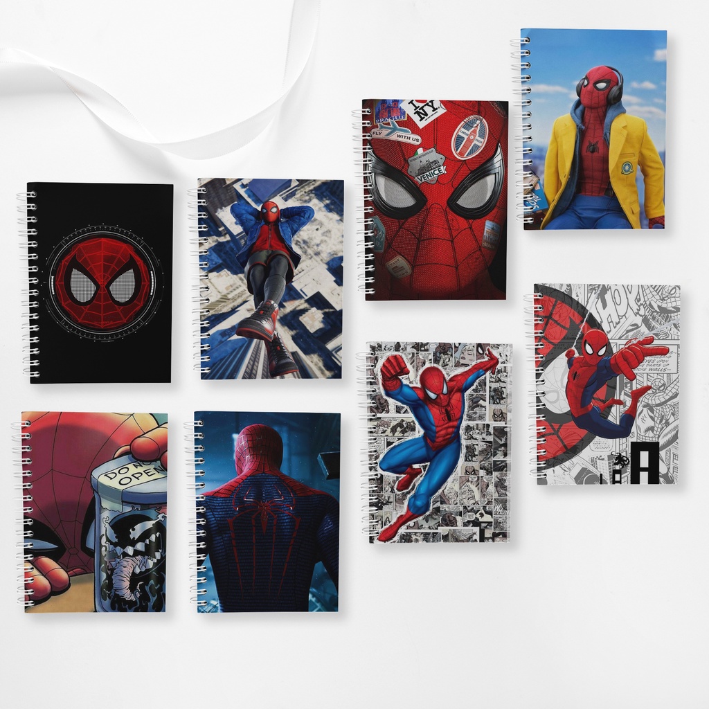 Jual Note Book Spiral Large (10 cm X 14 cm) Edisi Spiderman / Notebook ...