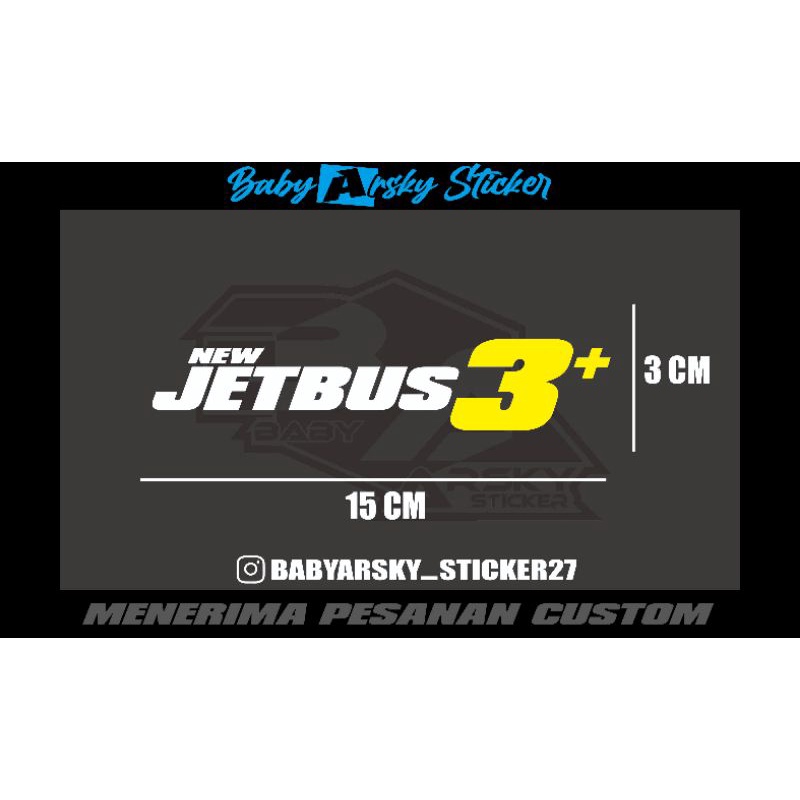 Jual STICKER CUTTING NEW JETBUS 3+ | Shopee Indonesia