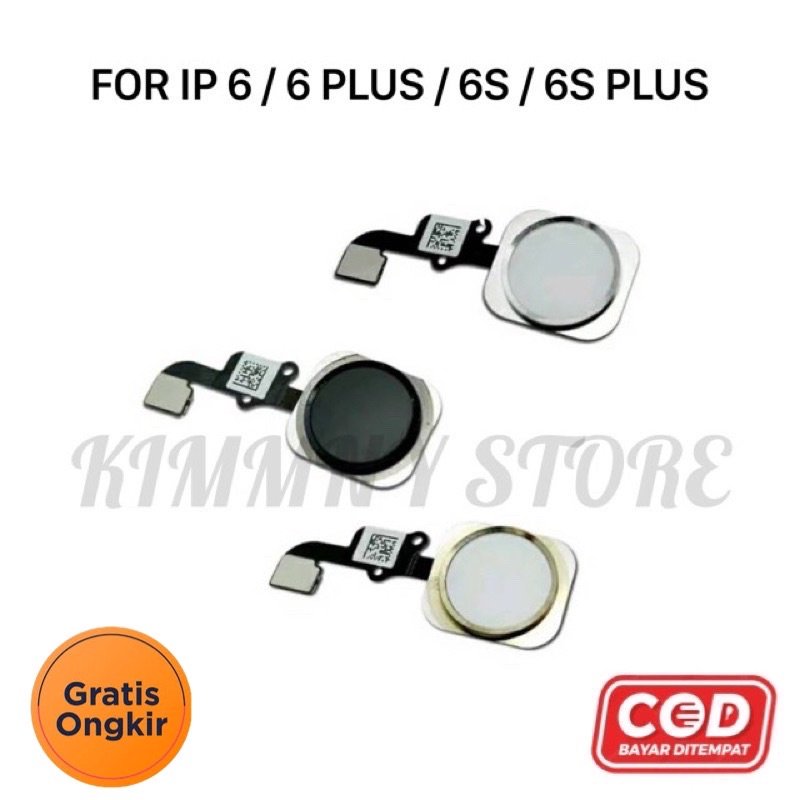 Jual Home Button IP 6S & 6S Plus / 6 & 6 PLUS Tombol Finger Print Touch ...