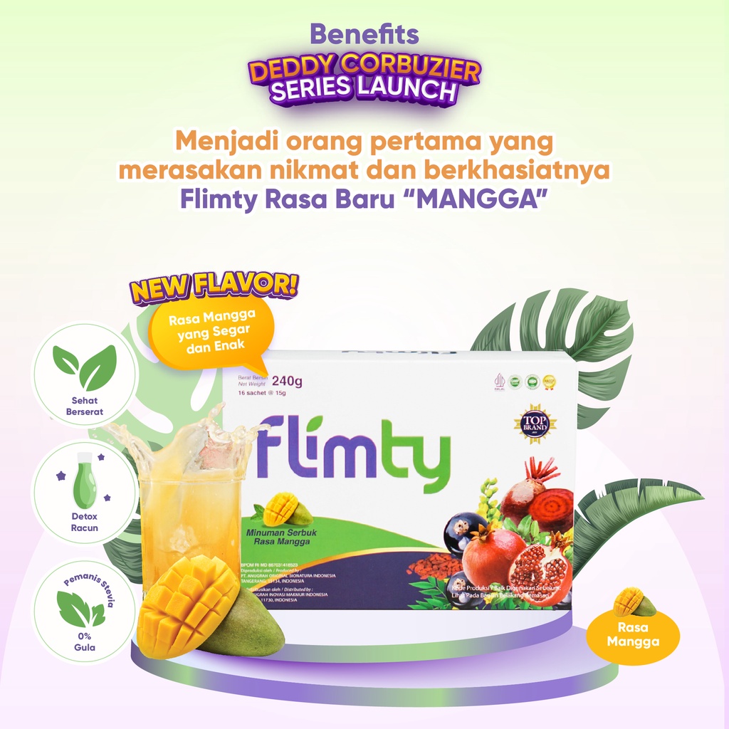 Jual Flimty Fiber - 1 Box isi 16 Sachet (Mangga) | Shopee Indonesia